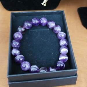 Purple Marble bracelet